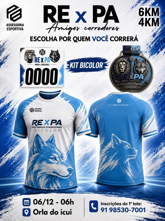 KIT BICOLOR do evento RExPA AMIGOS CORREDORES