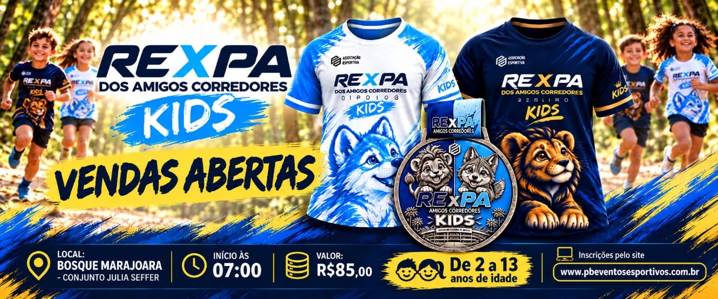 Banner RExPA DOS AMIGOS CORREDORES KIDS